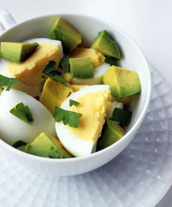 Menu simples de dieta de proteínas