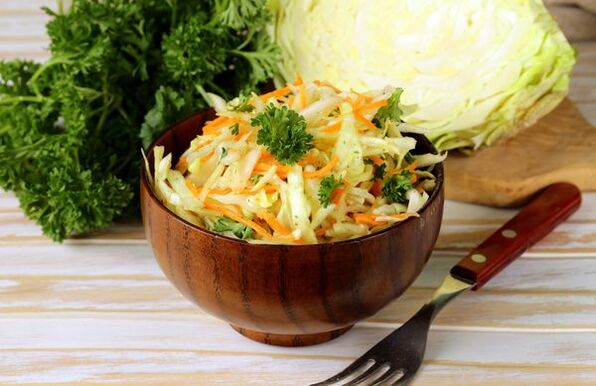 repolho com salsa para a dieta japonesa