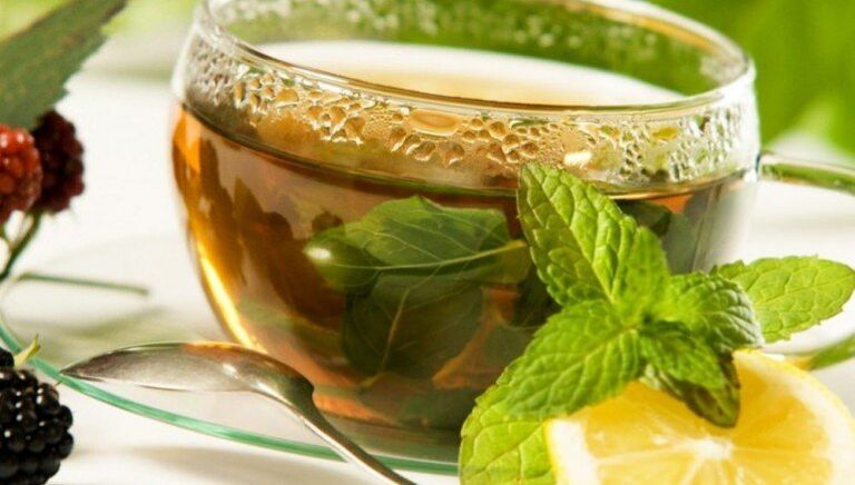chá com hortelã e limão para perda de peso de 5 kg por semana